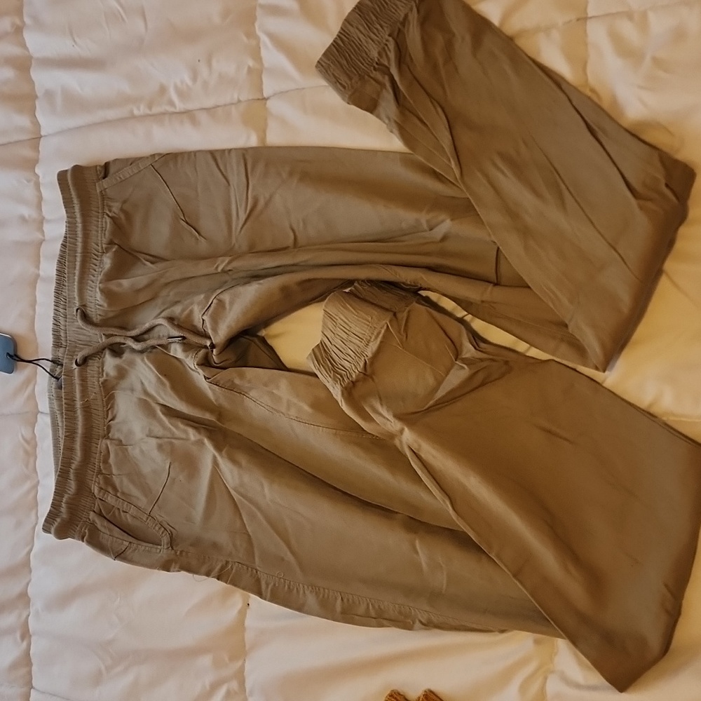 Khaki joggers